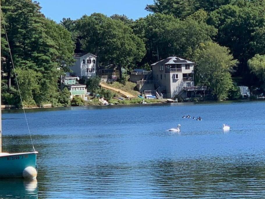 Lake Attitash Waterfront W/ Private Dock Amesbury Luaran gambar